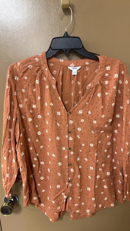 Orange Blouse Large