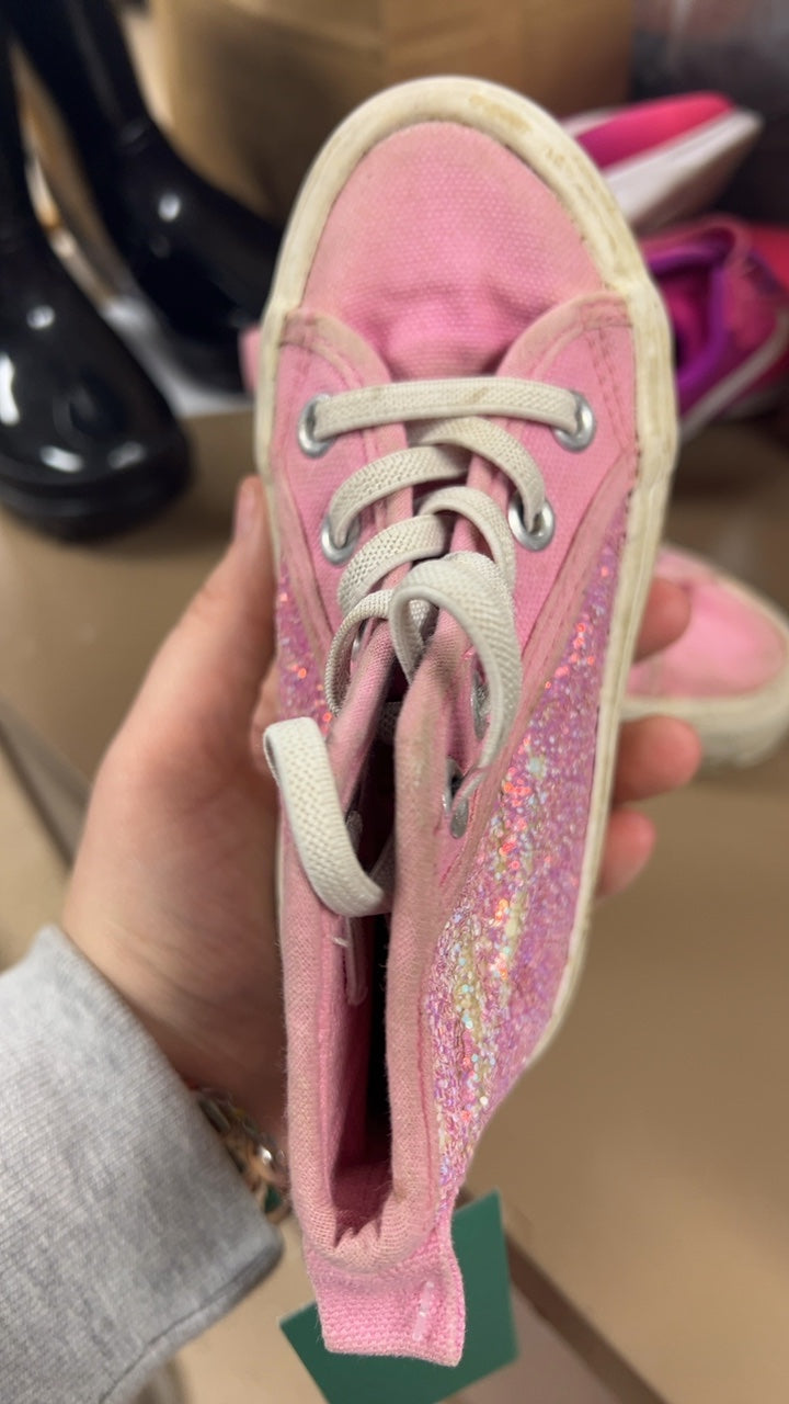 Sneakers Youth 8 Pink Sparkly 