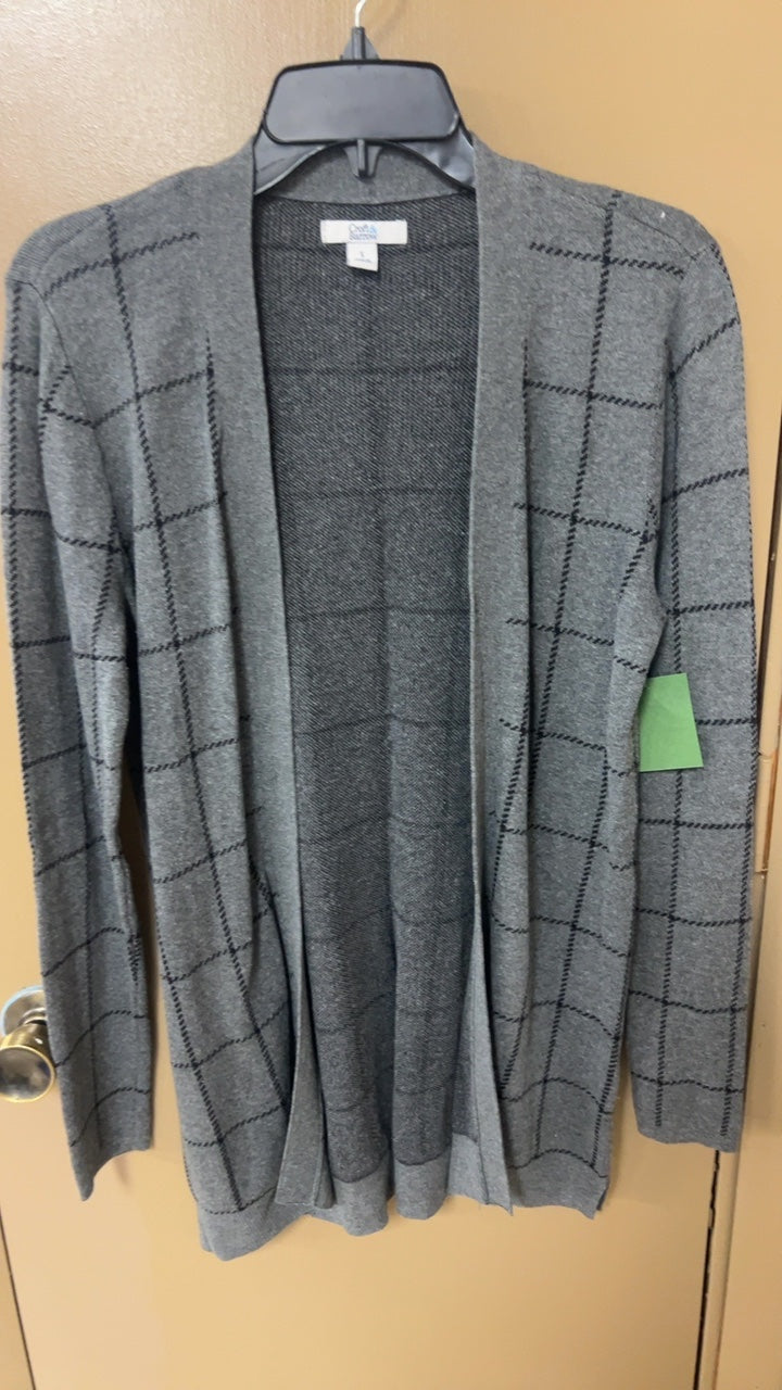 Grey Plaid Blazer Small