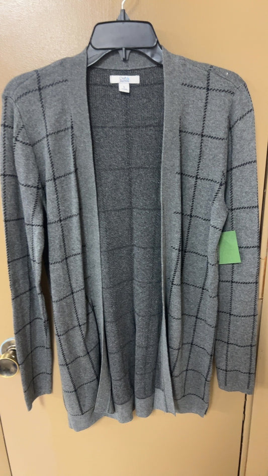 Grey Plaid Blazer Small