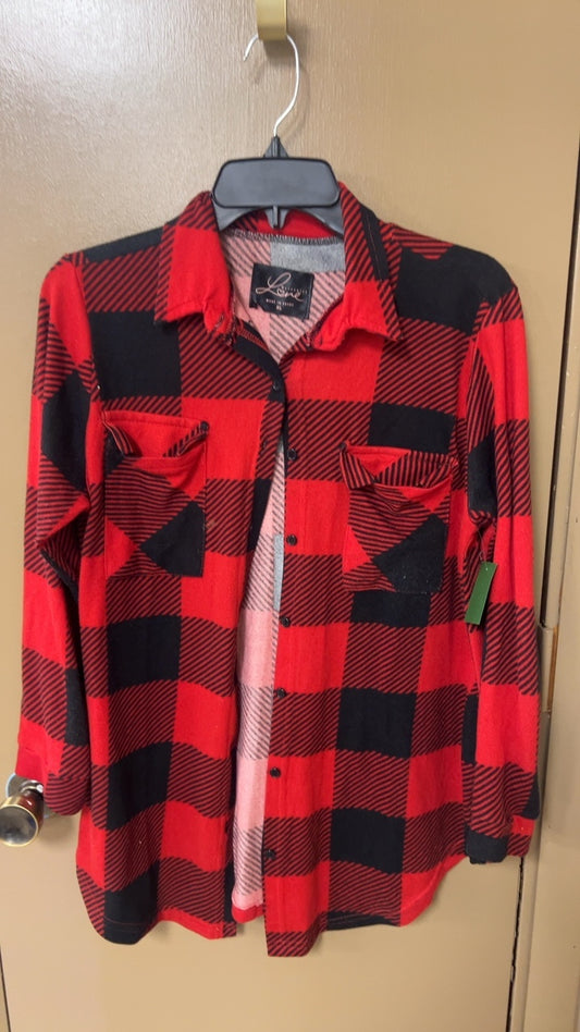 Maternity Plaid Shirt XL