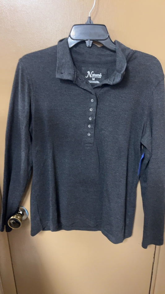 Henley Natural Shirt Medium