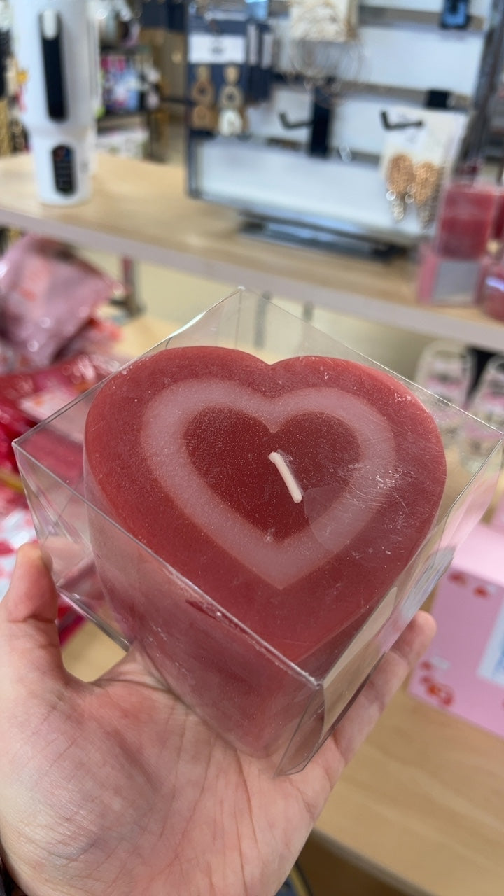 Large Heart Candle