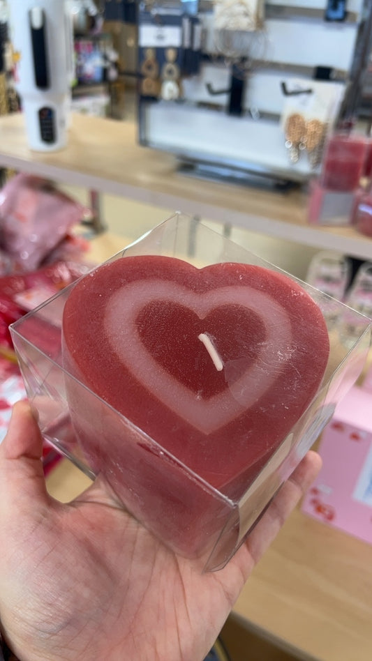 Large Heart Candle