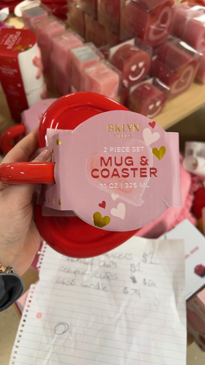 Valentine’s Day Mug and Coaster 