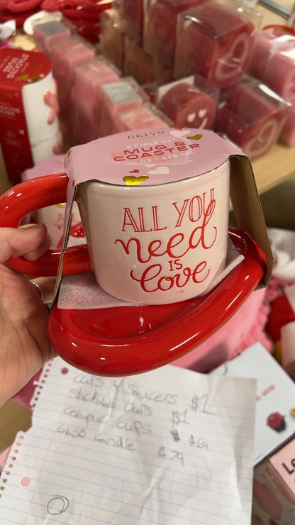 Valentine’s Day Mug and Coaster 