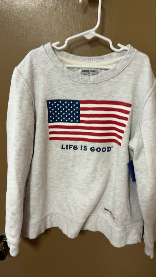 Life is Good Sweater Youth XL