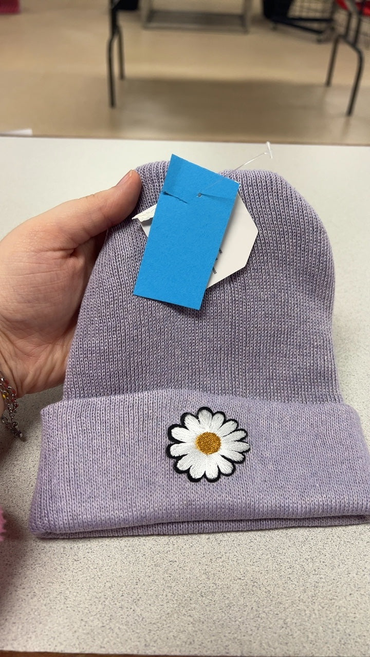 Beanie Hat Flower