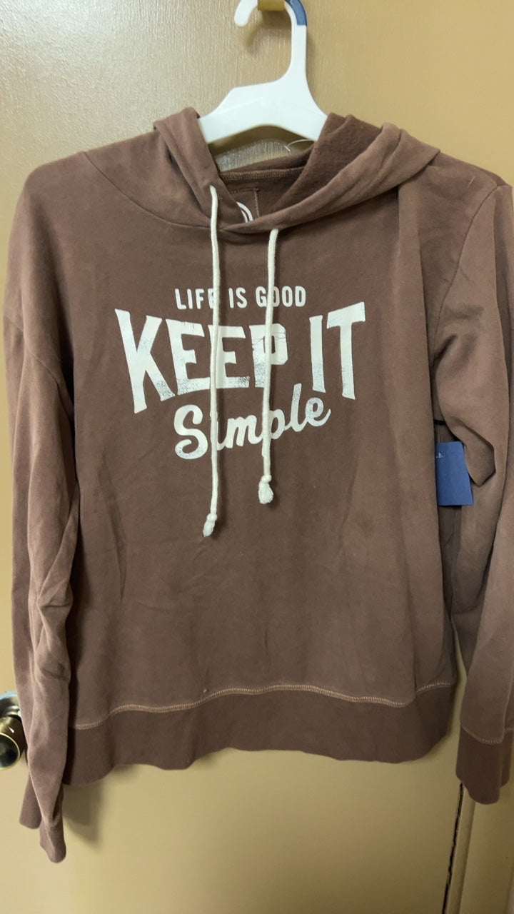 Life is Good Hoodie Small