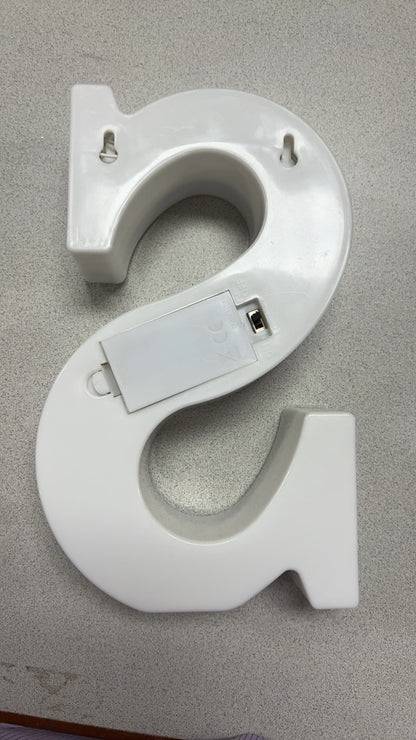 S Decorative LED Letter