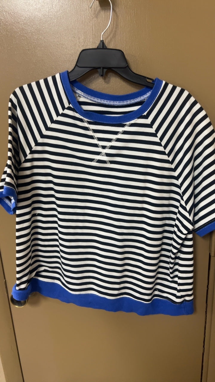Striped Blue T-Shirt Large