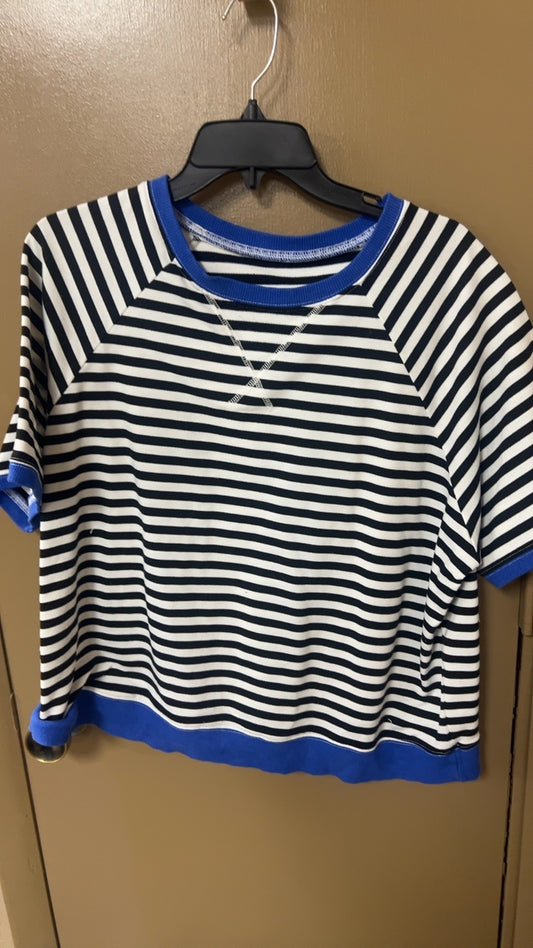 Striped Blue T-Shirt Large