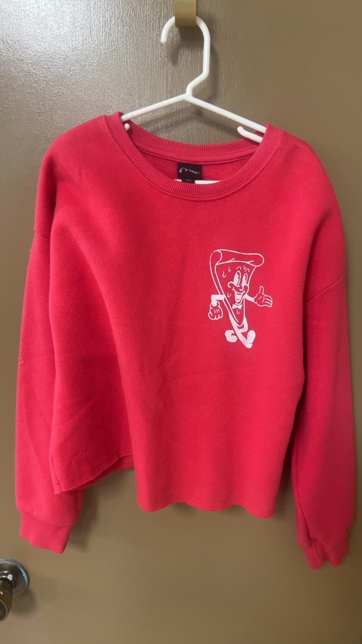 Pizza Sweatshirt Youth Medium