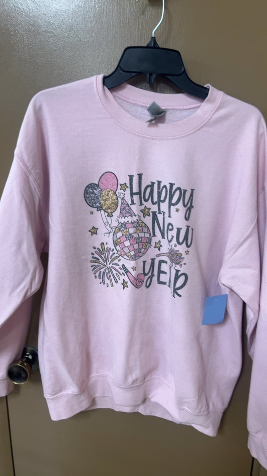 Boutique New Years Sweatshirt Large
