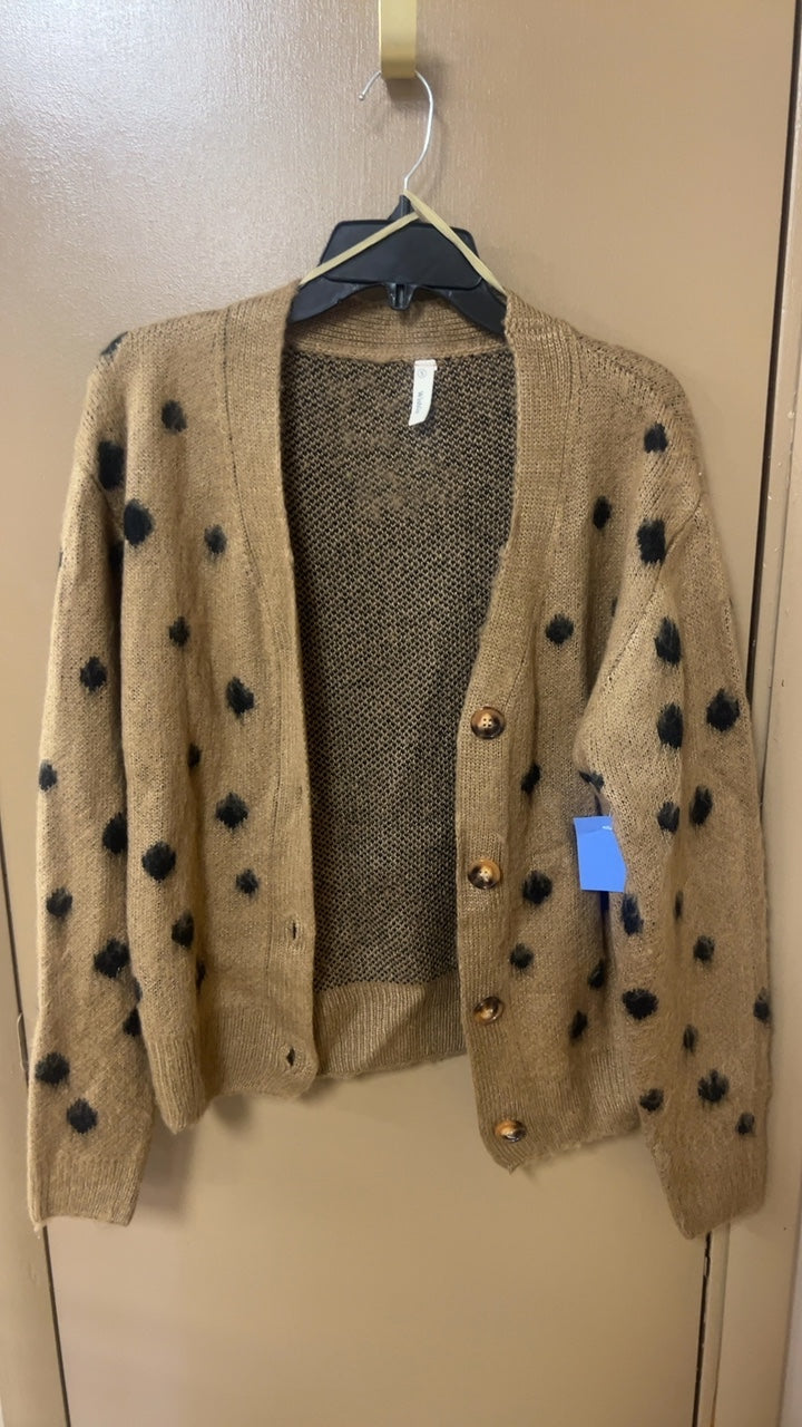 Spotted Cardigan Small