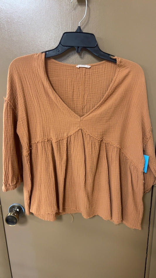 Orange Blouse Small