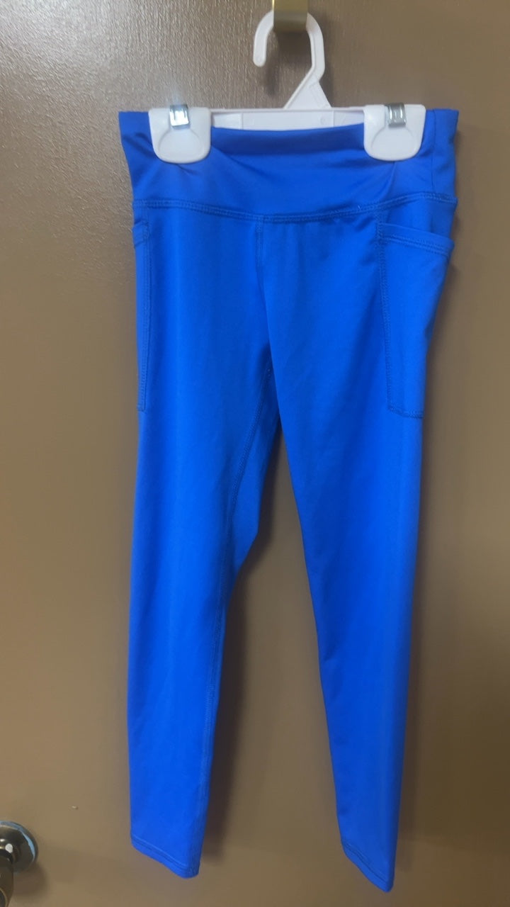 Blue Leggings Youth Small