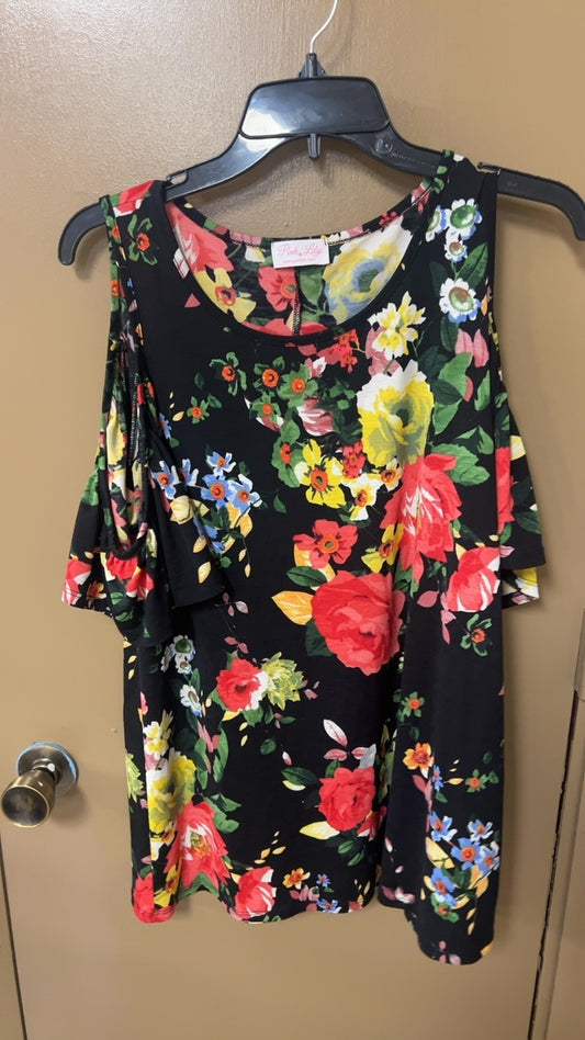 Pink Lily top Small