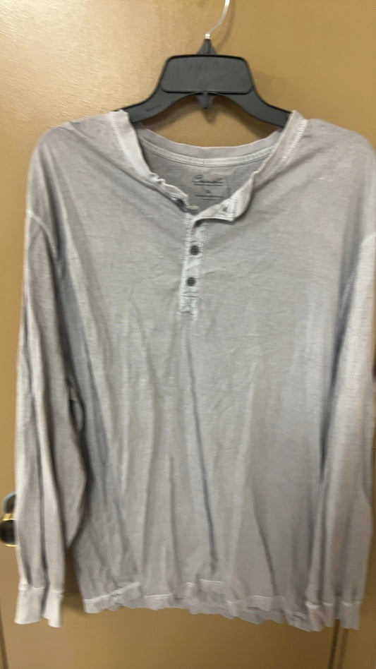 Grey Henley Shirt Men’s XL