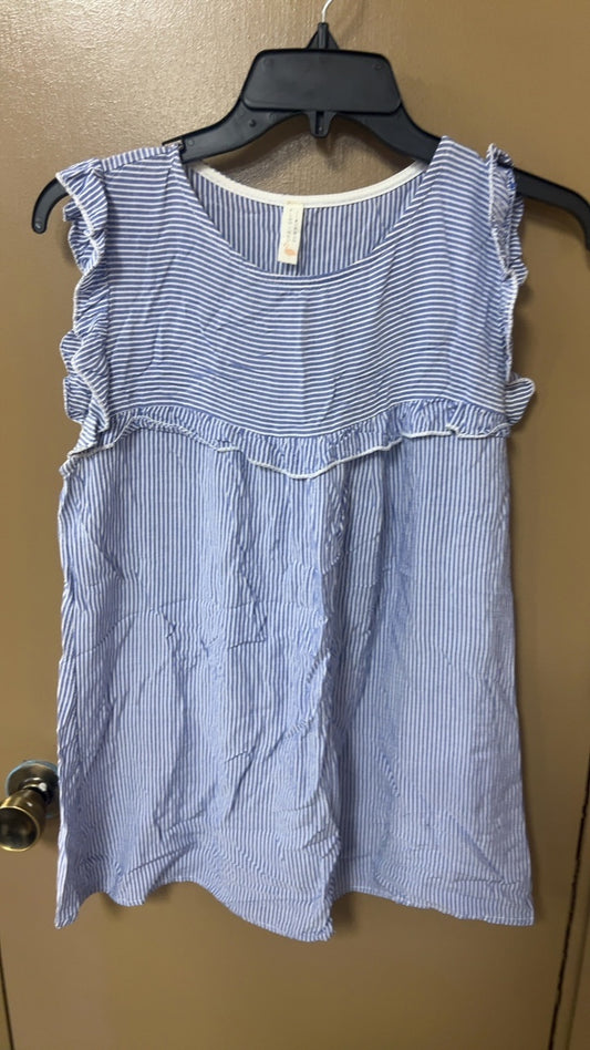Blue/White Blouse Small