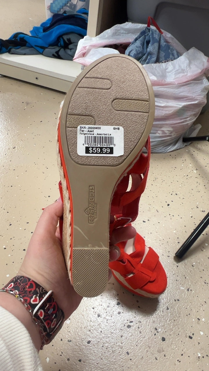 Red Sandals 7.5
