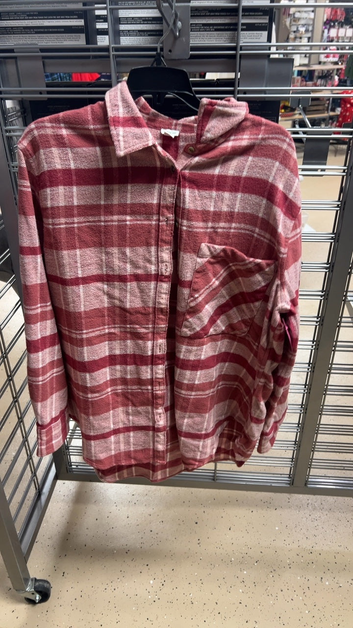 Aerie Shacket Flannel Medium