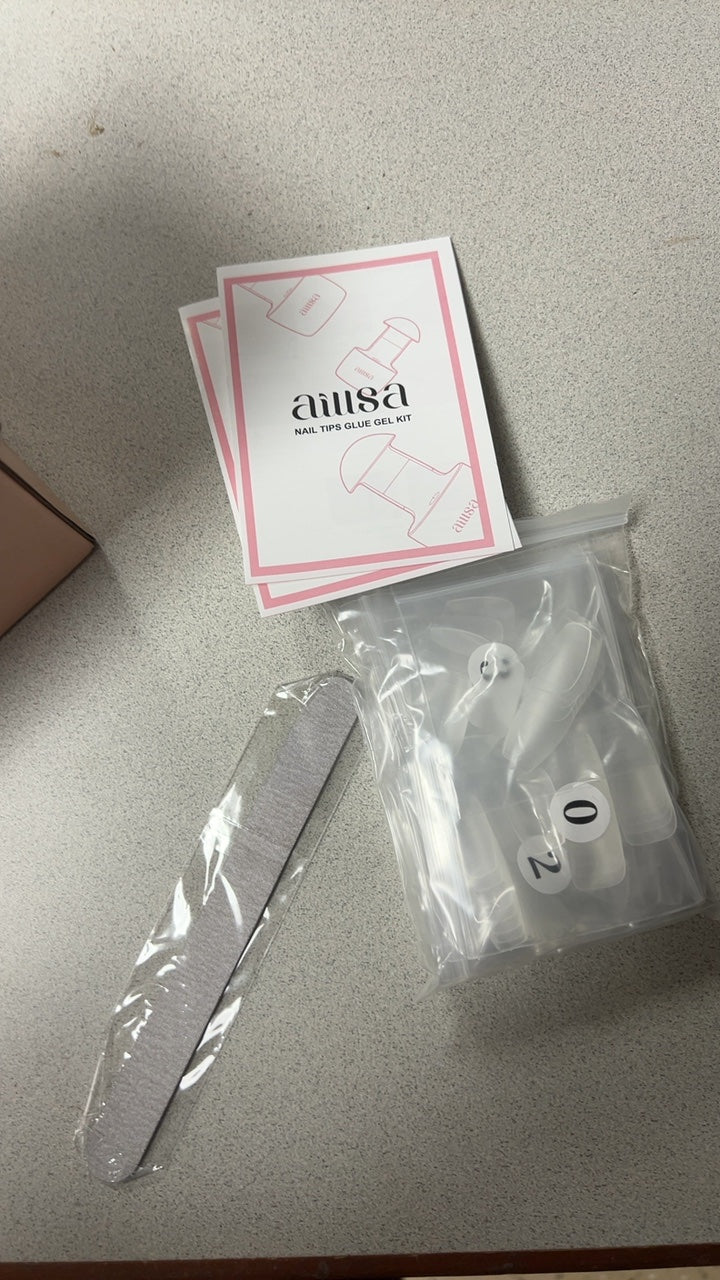 Aussa Nail Tips & Glue Gel Kit