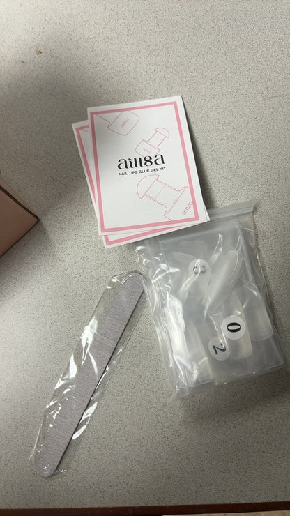Aussa Nail Tips & Glue Gel Kit