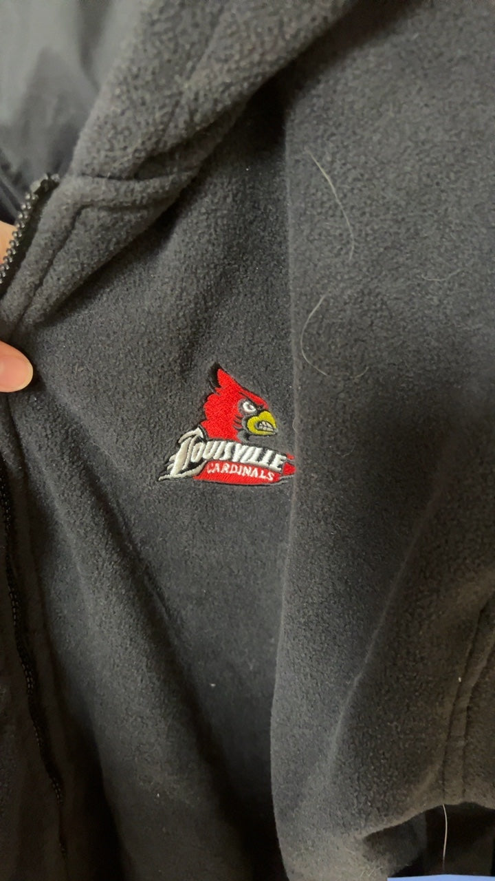 UofL Hoodie MENS Large REVERSIBLE 