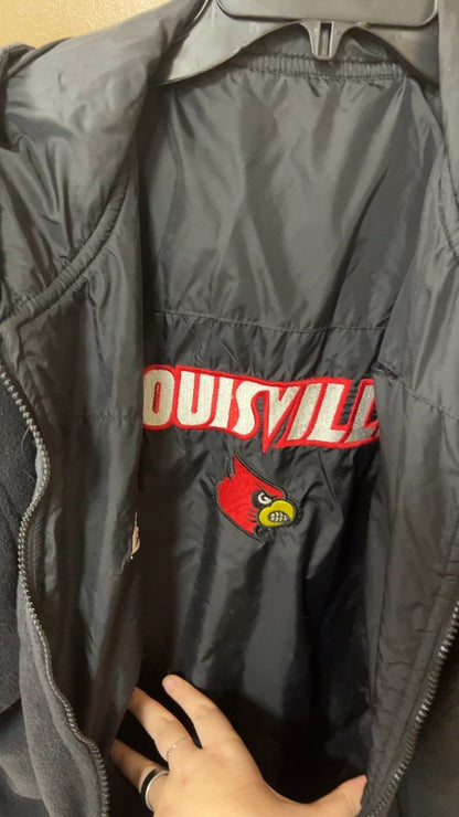 UofL Hoodie MENS Large REVERSIBLE 