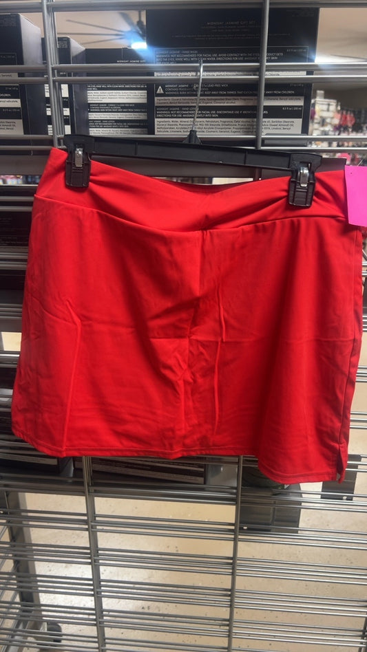 Red Athletic Skirt Large