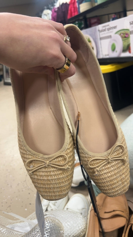 Wicker Ballet Flats 9 1/2