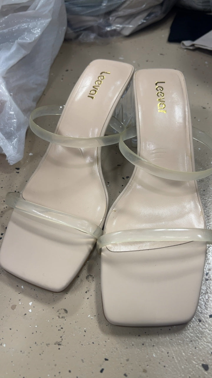 Clear Sandals 9 1/2