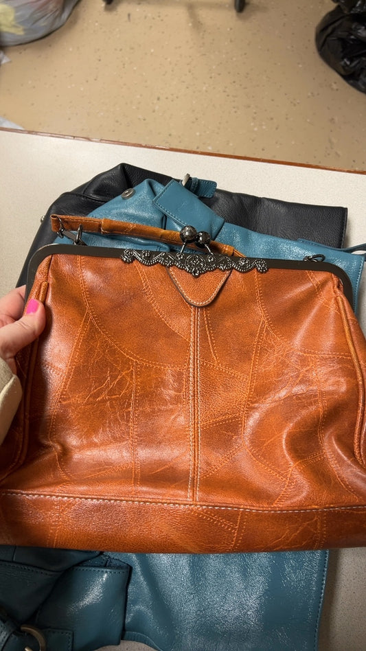 Orange clutch Bag