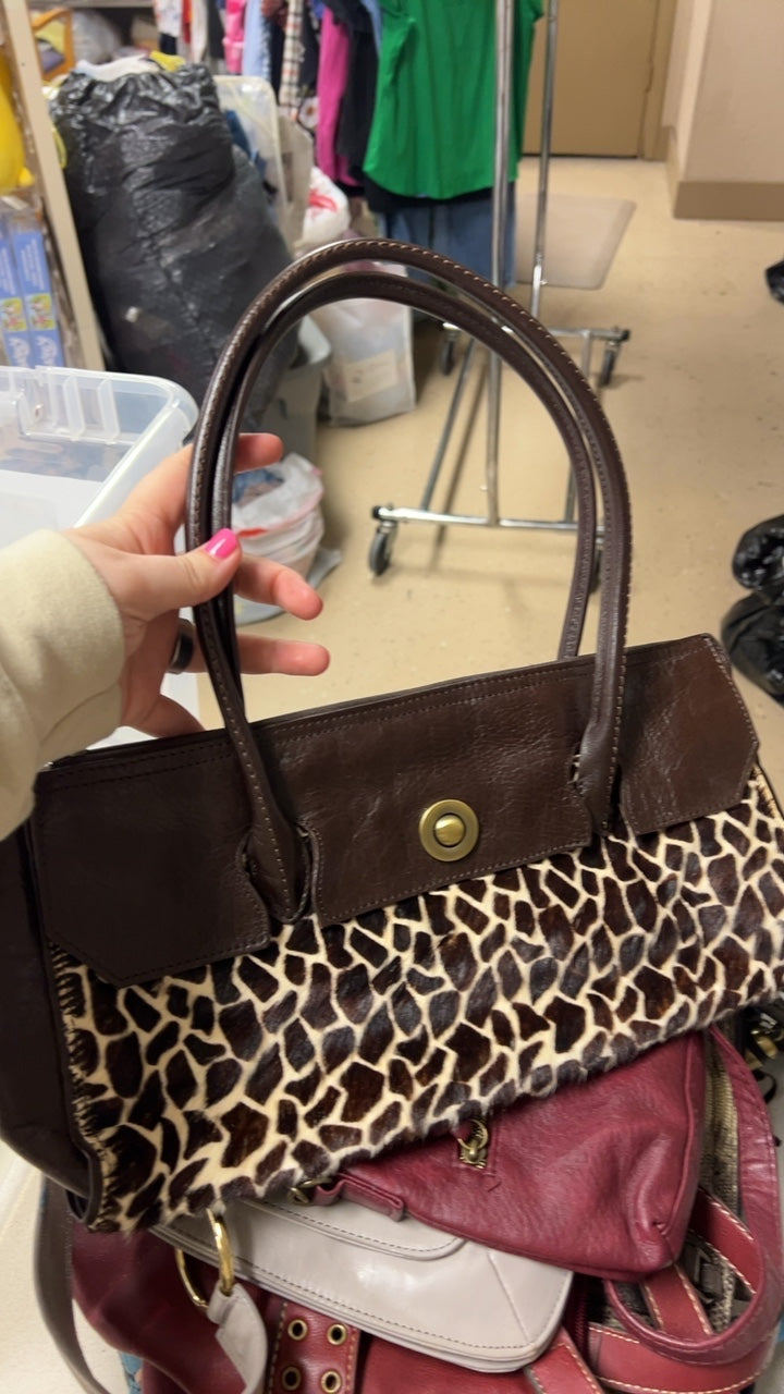 Giraffe Print Bag