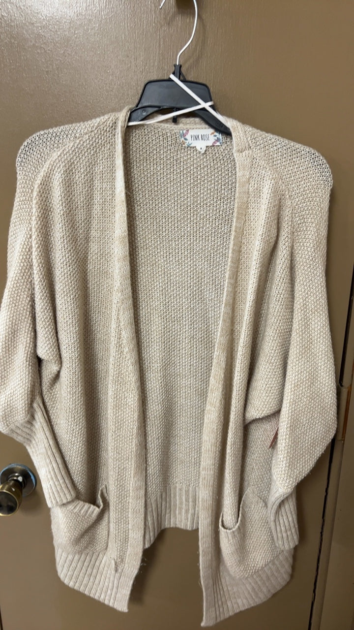 Pink Rose Sweater Small