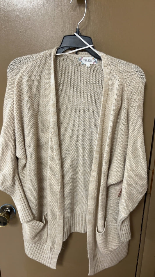 Pink Rose Sweater Small