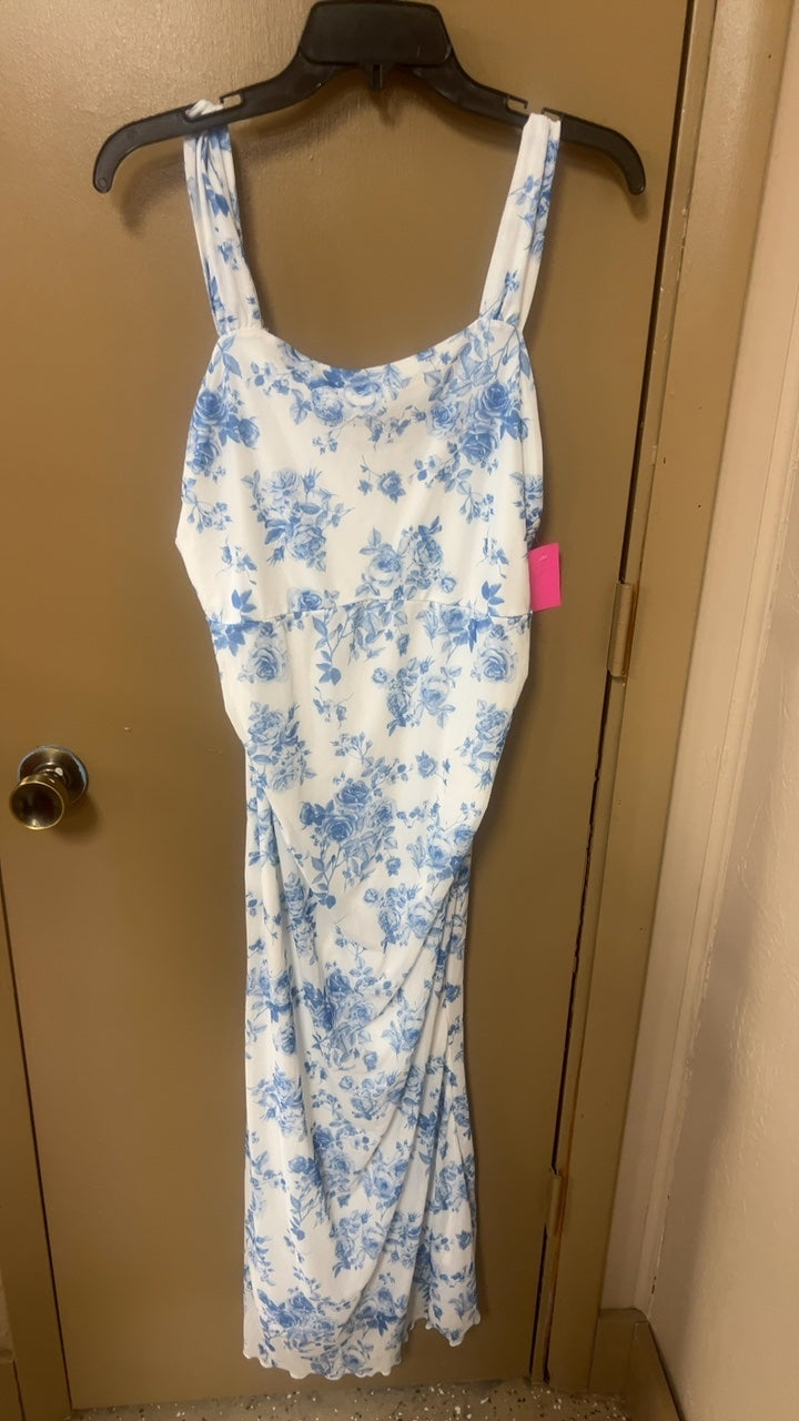 White Floral Dress Large
