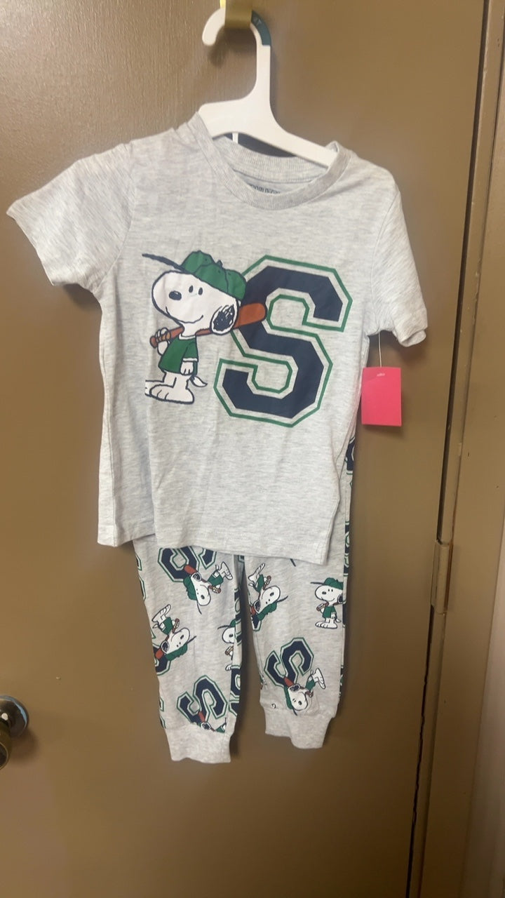 Peanuts Pajama Set Youth 2-4