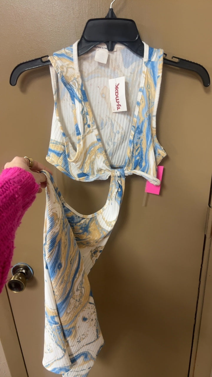 Tie Dye Cutout Dress Small