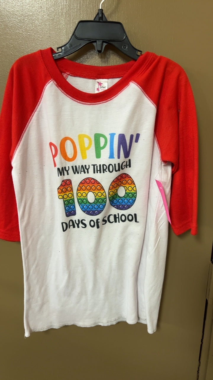 100 days Shirt YOUTH SMALL