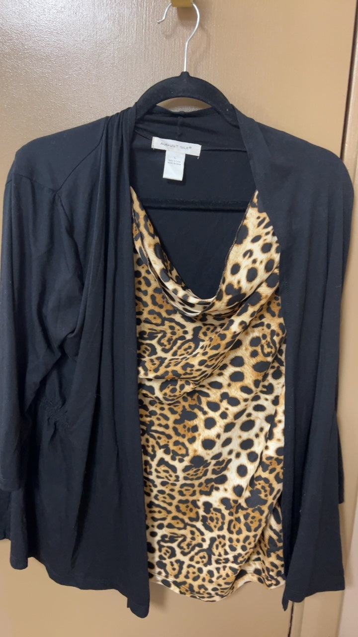 August Silk Blouse Large