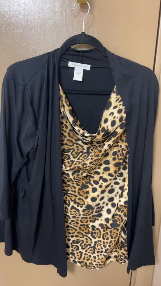 August Silk Blouse Large