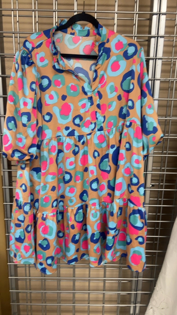 Cheetah fun dress XL
