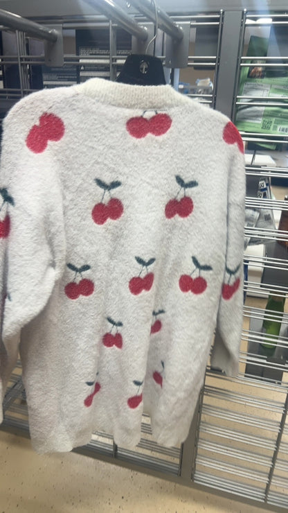 Cherry Cardigan Large
