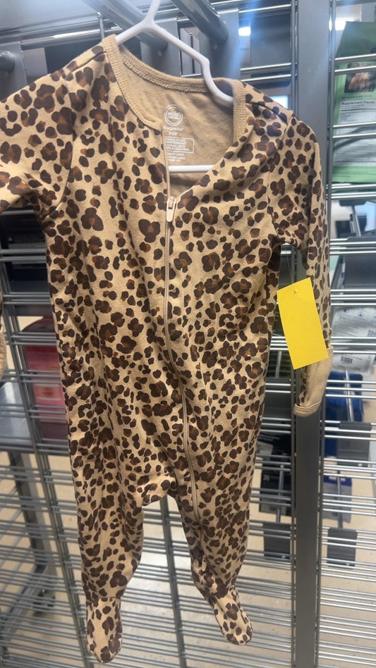 Cheetah Sleepwear YOUTH 3-6m