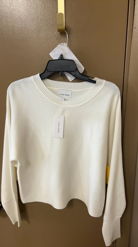 Pink Rose Sweater Large