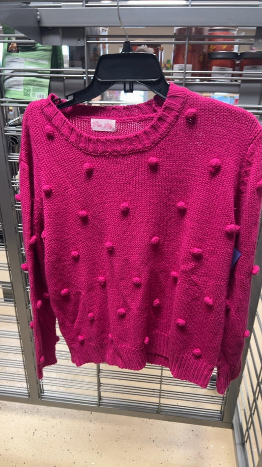 Pink Lily Sweater Small