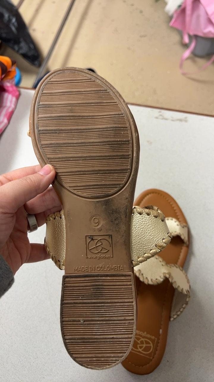 Gold Sandals 9
