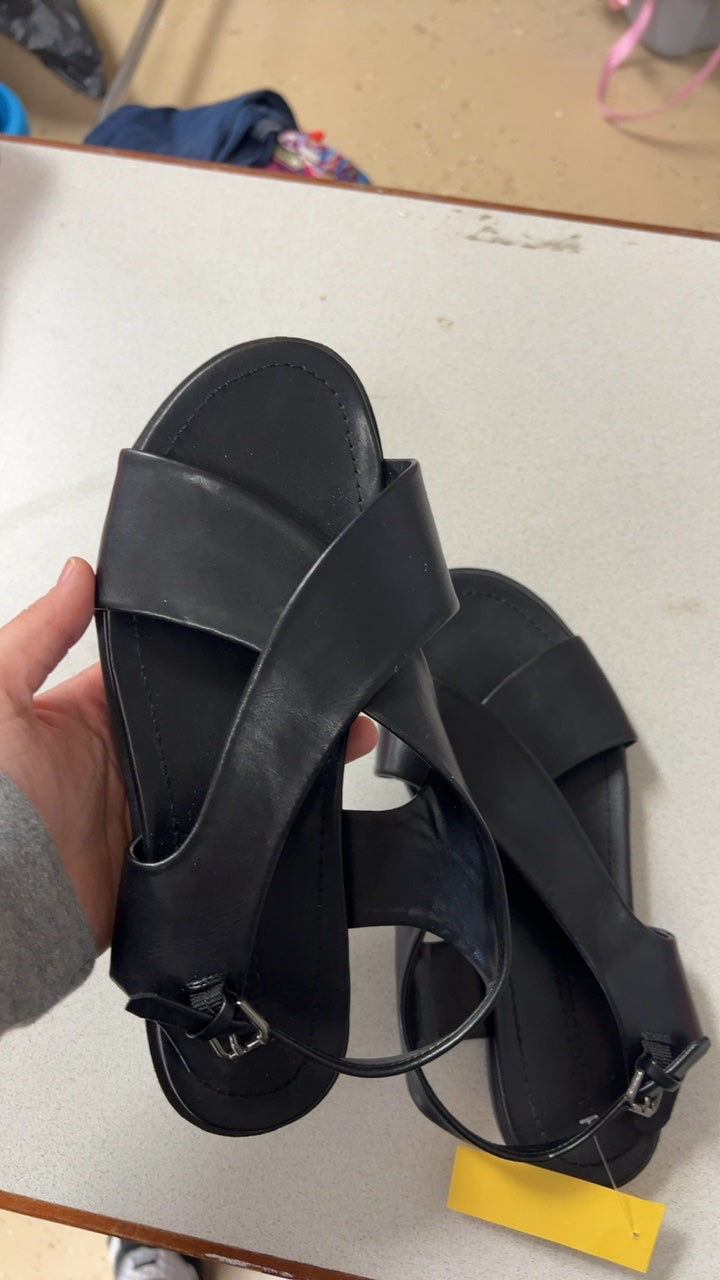 Black Sandals 8